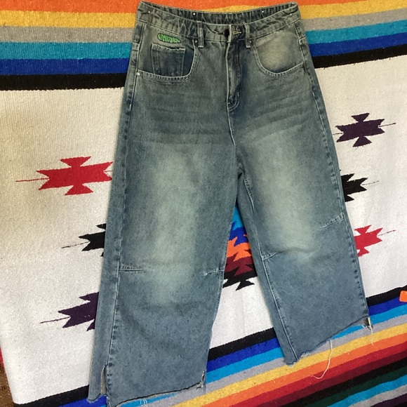 Vintage Empyre Cropped baggy jeans Wide leg 32 x 24 Y2K - Picture 2 of 15